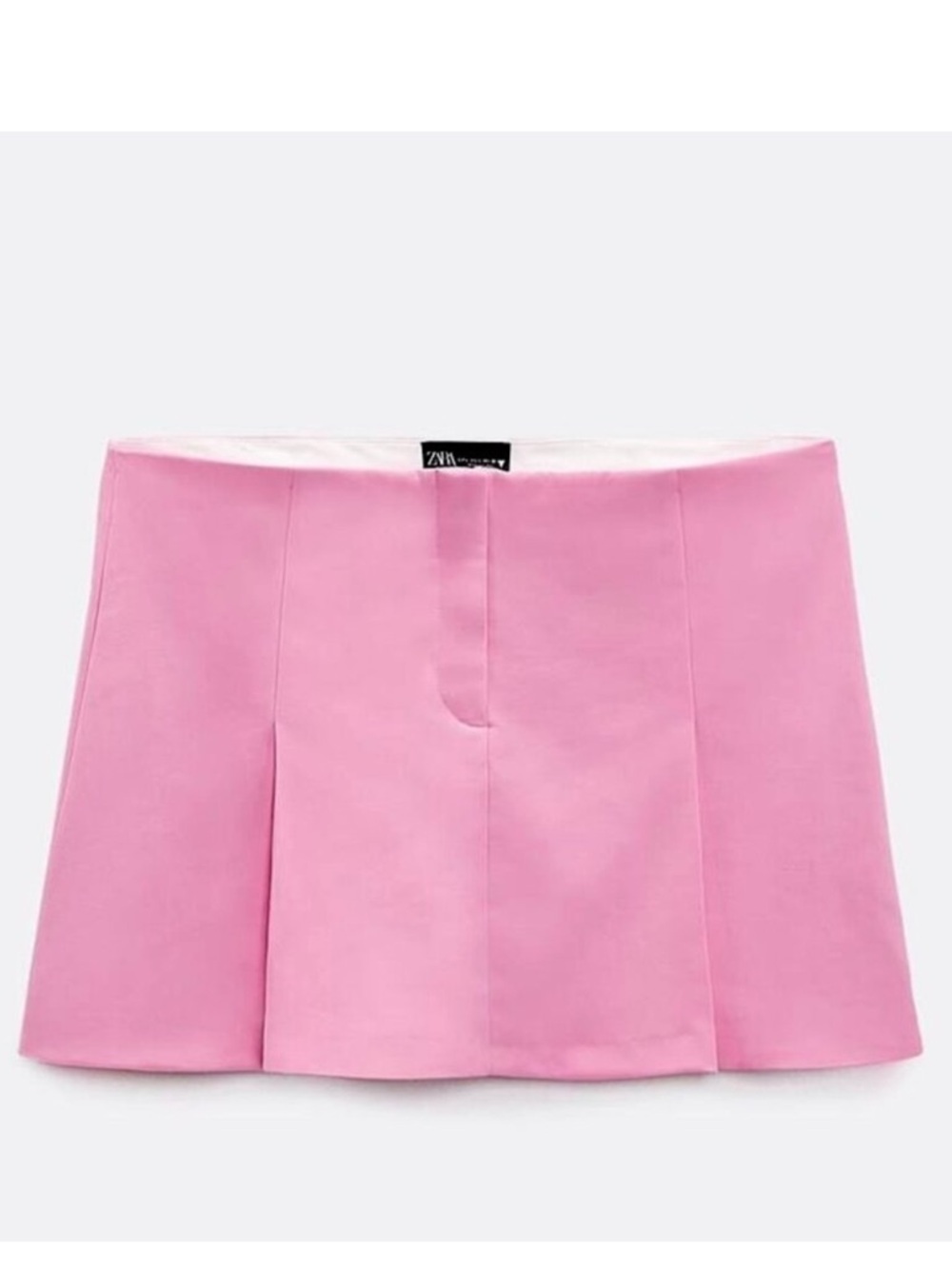 Zara Pink Box Pleat Mini Skirt